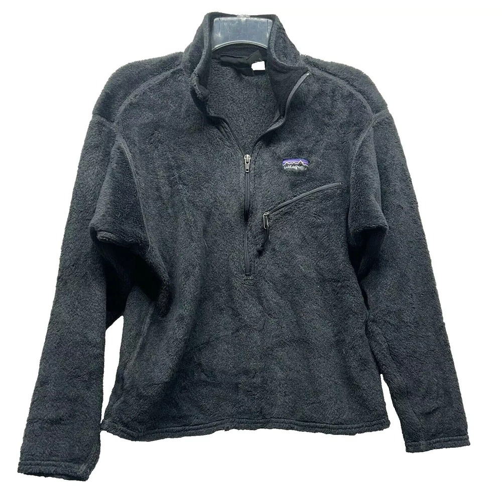 Patagonia Women's Medium Grey Black Regulator 1/2 Zip Jacket (G4)